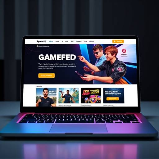 Gamified marketing campaign on a laptop screen