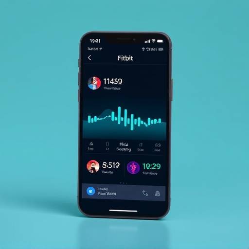 Screenshot of the Fitbit fitness tracking app interface
