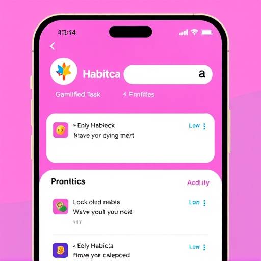 Screenshot of the Habitica habit tracking app interface