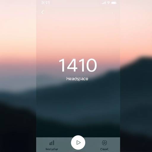 Screenshot of the Headspace meditation app interface